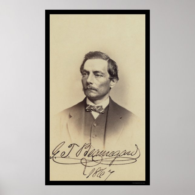 Allmänt Beautanke-signerat kort 1867 Poster (Framsidan)