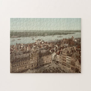 Allmänt beskåda av Antwerp mig, Belgien Pussel
