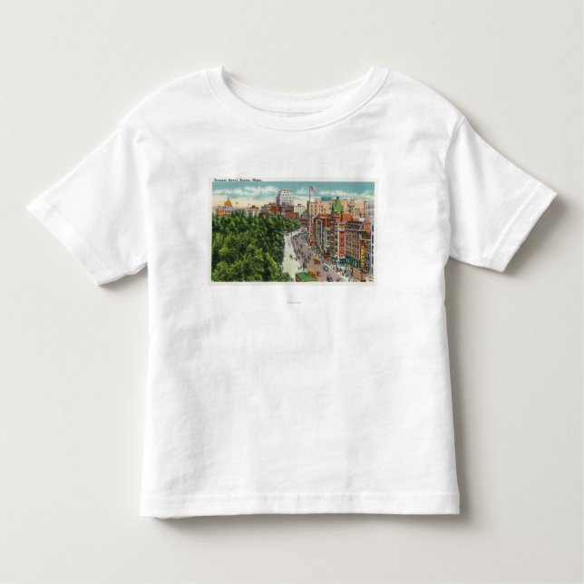Allmänt beskåda av den Tremont gatan T Shirt (Framsida)