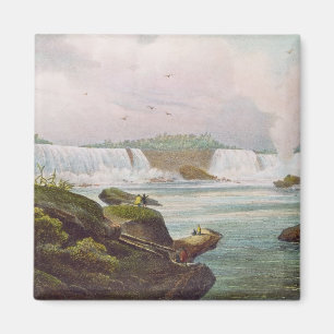 Allmänt beskåda av Niagara Falls från kanadensi Magnet