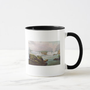 Allmänt beskåda av Niagara Falls från kanadensi Mugg