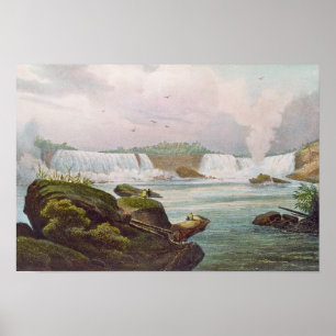 Allmänt beskåda av Niagara Falls från kanadensi Poster