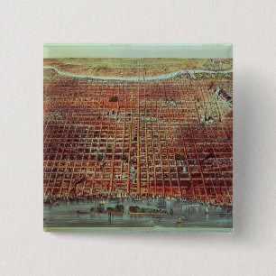 Allmänt beskåda av Philadelphia, 1875 Knapp