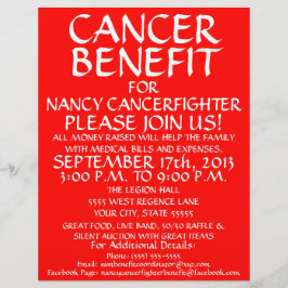 Allmänt cancerförmånslapper reklamblad