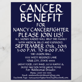 Allmänt cancerförmånslapper reklamblad