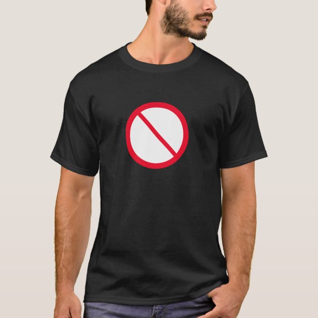 Allmänt förbud | Grundläggande Mörk T-Shirt (Framsida)