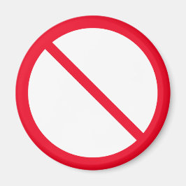 Allmänt förbud | Rött cirkeltecken | Magnet
