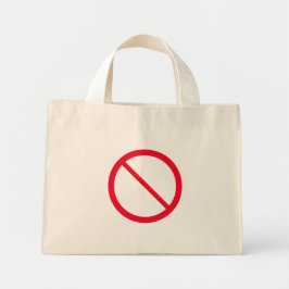 Allmänt förbud | Tiny Tote Bag Mini Tygkasse