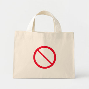 Allmänt förbud Tiny Tote Bag Mini Tygkasse