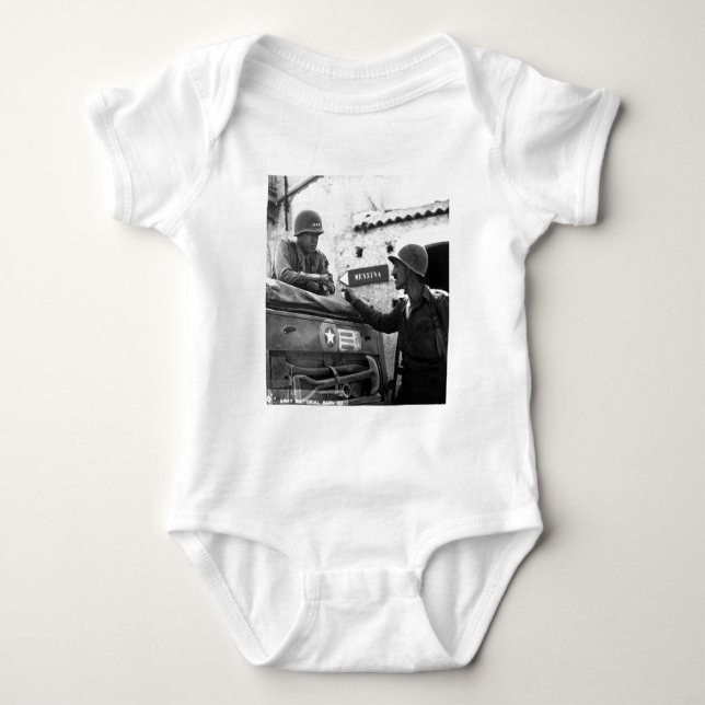 Allmänt George S. Patton och överste Lyle Bernard T Shirt (Framsida)