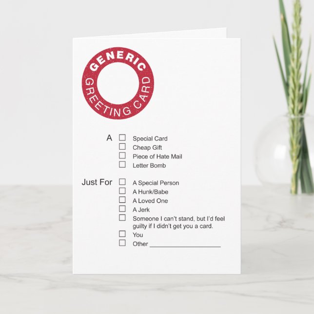 Allmänt gratulationskort kort (Framsida)