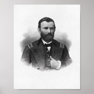 Allmänt lån inristat porträtt poster