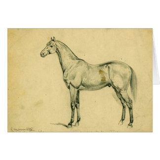 Allmänt lån krighäst hälsningskort