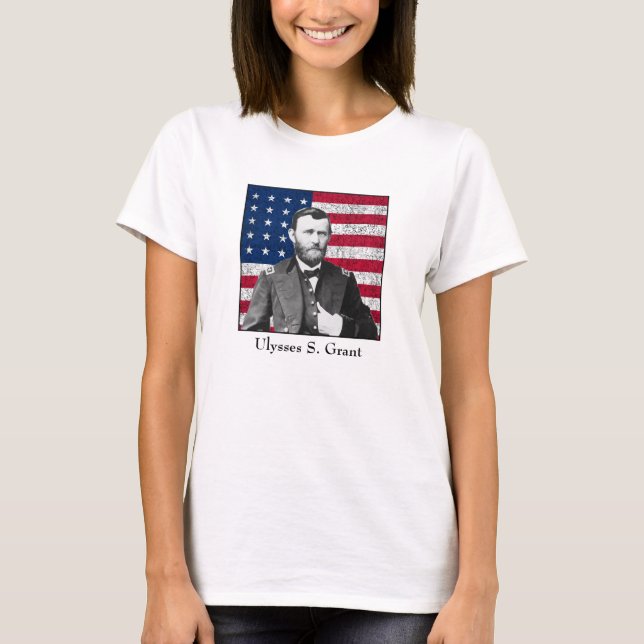 Allmänt lån och amerikanska flaggan t shirt (Framsida)