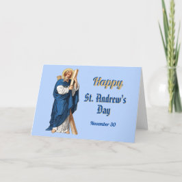 Allmänt Lycklig St. Andrew's Day Greeting Card Kort