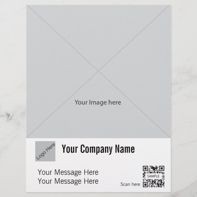 Allmänt om Flyer-mall 1 Reklamblad (Framsidan)