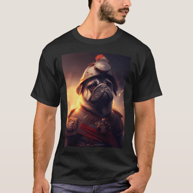 Allmänt: Pug T Shirt (Framsida)