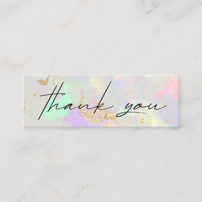 allmänt tack för ditt rabattkort mini visitkort (Framsida)