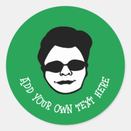 Allmänt tecken Klassiskt runt etikett