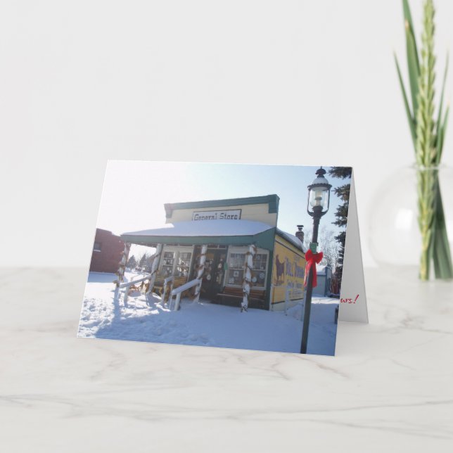 “Allmänt Varuhus" Julkort Kort (Framsida)