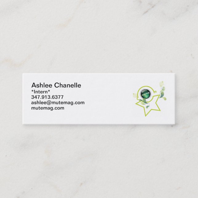 Allmäntjänstgörande läkareB-Kort Mini Visitkort (Framsida)