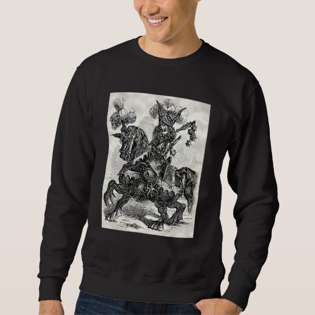 Allocer Alloces Demonology Magic Occult Grim Lång Ärmad Tröja (Framsida)