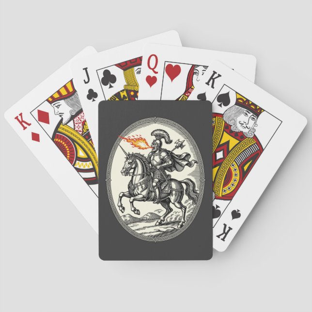 Alloces den eldsprutande marskalken casinokort (Baksidan)