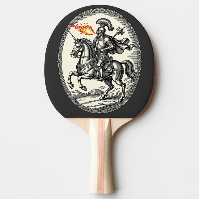 Alloces den eldsprutande marskalken pingisracket (Framsidan)