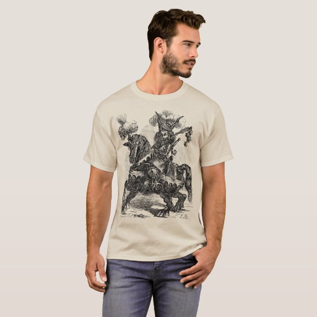 Alloces En Eldandande, Lejonhuvad Soldat T Shirt (Hel framsida)
