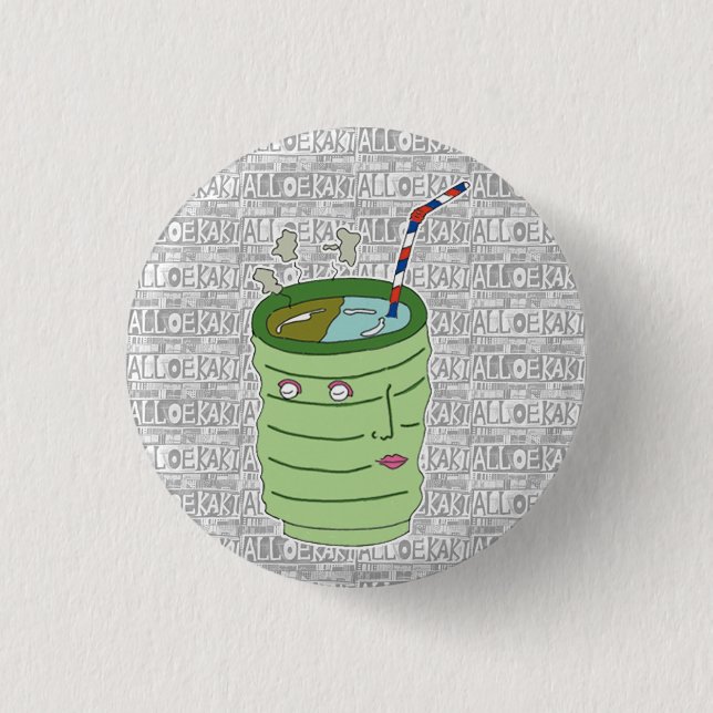 ALLOEKAKI 缶バッジ KNAPP (Framsida)