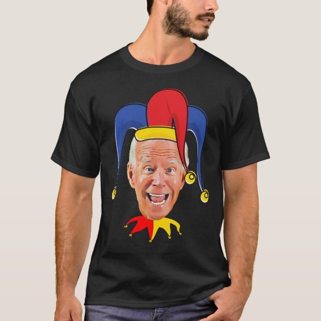 Allons Brandon Louisiana Flagga Biden Jester Joe T T Shirt (Framsida)