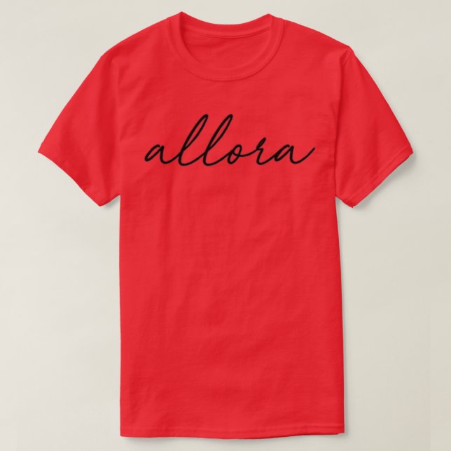 Allora Italienskt citattecken Sticker T Shirt (Design framsida)
