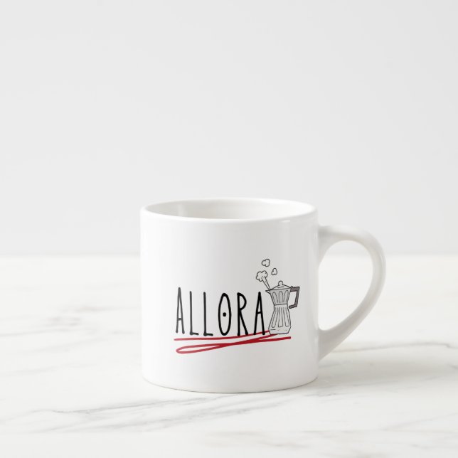 Allora och Moka Espresso Maker Espressomugg (Höger)