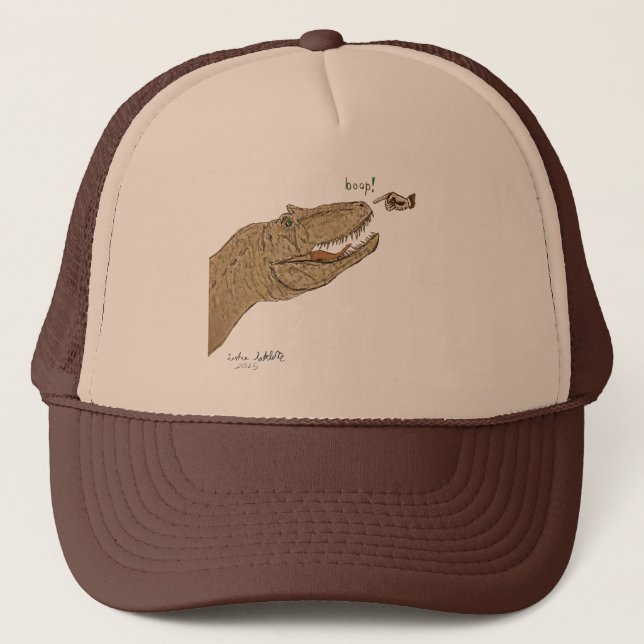 Allosaurus Boop! Dinosaur Trucker Hat Keps (Framsida)