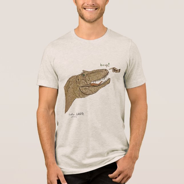 Allosaurus Boop T-shirt Framdesign Endast (Framsida)