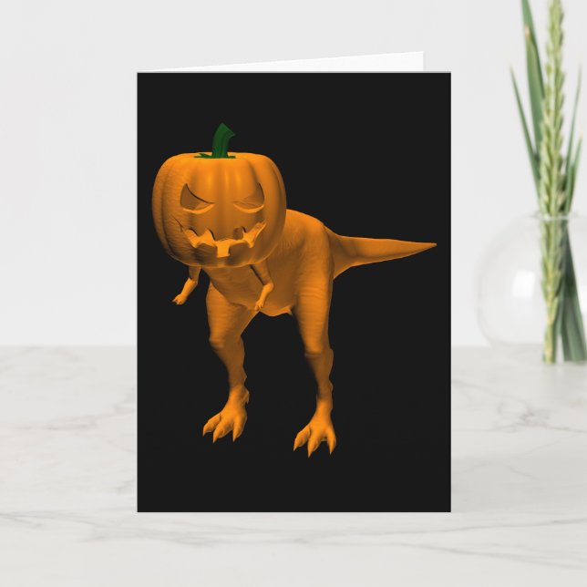 Allosaurus halloweenis kort (Framsida)