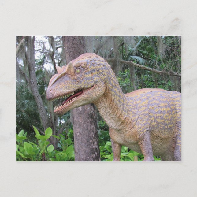 Allosaurus - Inosaur - Inlärningskort Vykort (Framsida)
