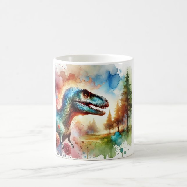 Allosaurus Majesty 100724AREF112 - Watercolor Kaffemugg (Center)