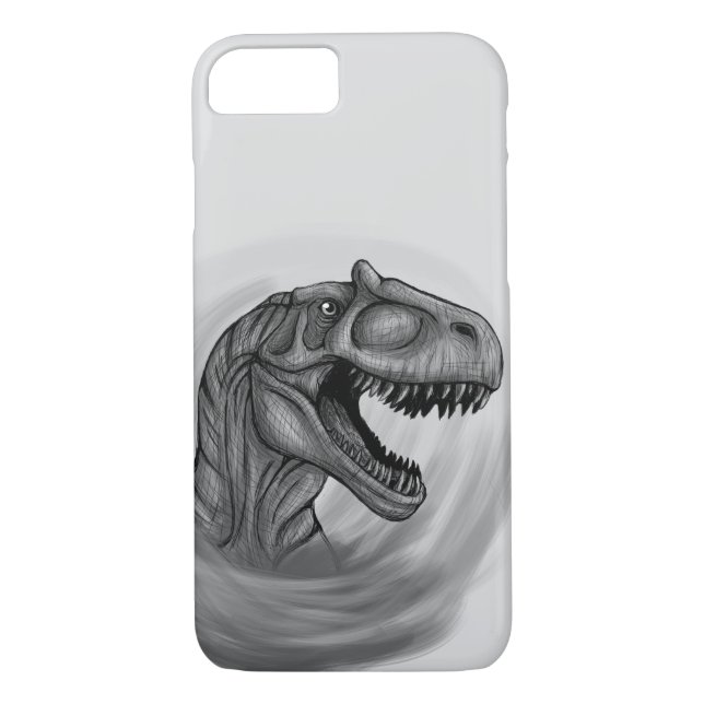 Allosaurus Sketch Case-Mate iPhone Skal (Baksida)