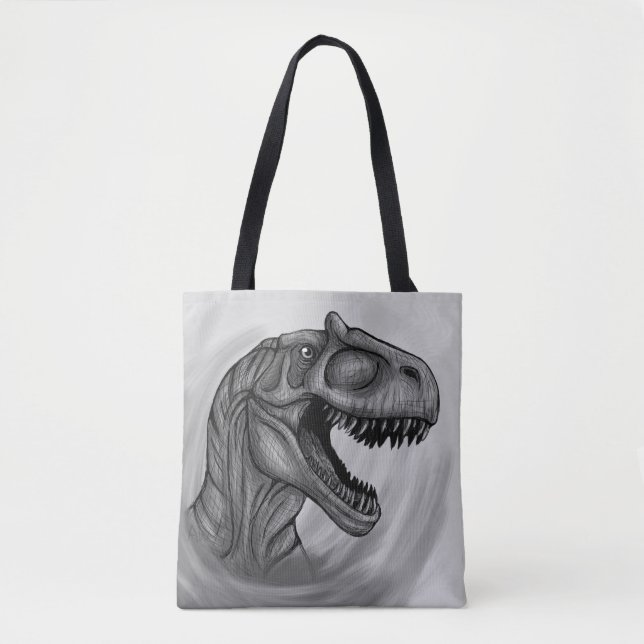 Allosaurus skiss tygkasse (Framsida)
