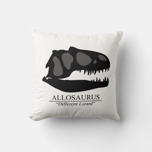 Allosaurus Skull Kudde (Framsida)