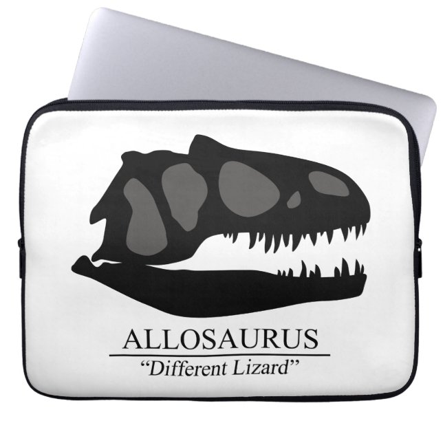 Allosaurus Skull Laptop Fodral (Framsidan)