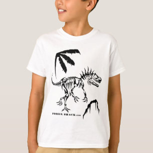 Allosaurus vid den fossil- hyddan tee shirt