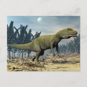 Allosaurusdinosaur - 3D framför Vykort