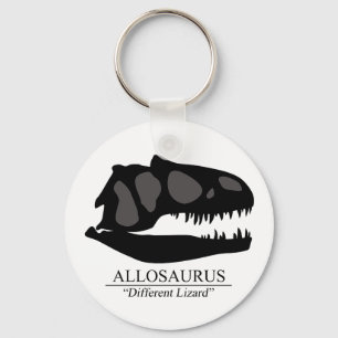 Allosaurusskalle Nyckelring