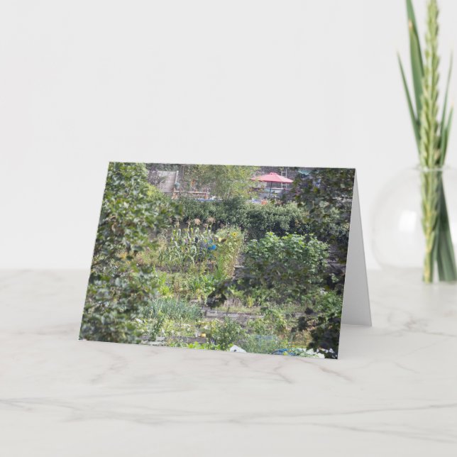 Allotting vid Hebden Bridge Tack Kort (Framsida)