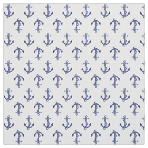 Allover anchor mönster tyg