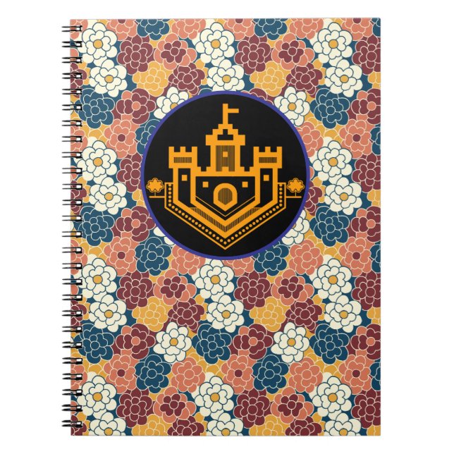 allover flower design anteckningsbok (Framsidan)