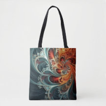 Allover Fractal Skriv ut Tote