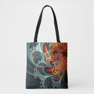 Allover Fractal Skriv ut Tote Tygkasse